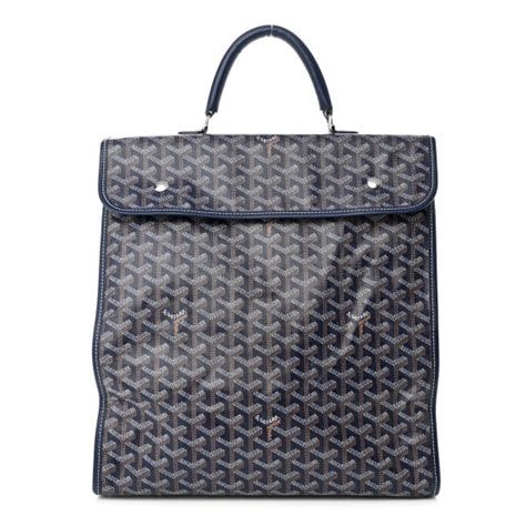 goyard saint lucie|GOYARD Goyardine Saint Lucie Navy 1254011 .